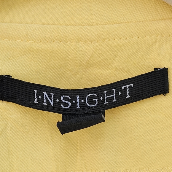 INSIGHT Yellow Button Down Blazer Size 10 - Picture 2 of 8